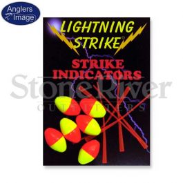 Lightning Strike Football Strike Indicators with Pegs